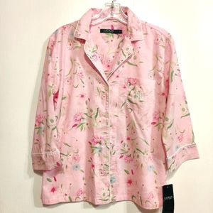 Ralph Lauren Floral Pajama Top S